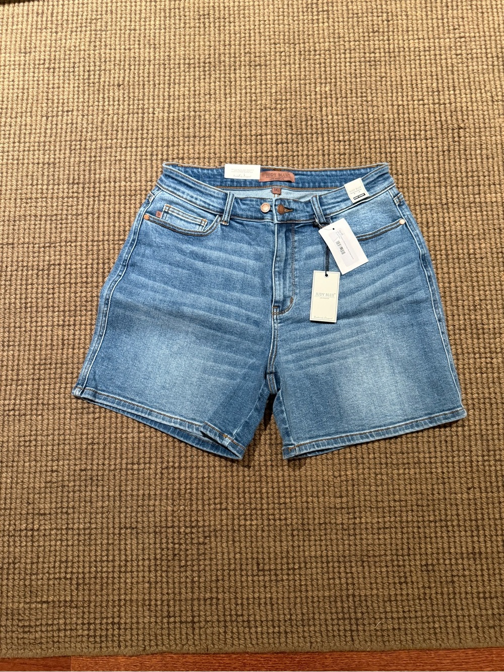 Judy Blue Light Blue Denim High-Rise Shorts